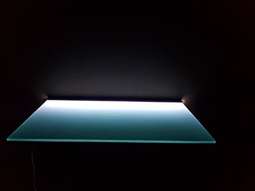 LED light Shelf with DRIVER Illuminated bar kitchen DVD Sky Box Glass shelf (30 X 250 CM)
