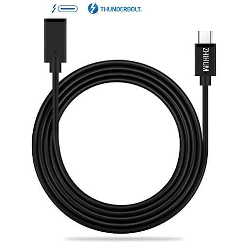 USB C Extension Cable for Nintendo Switch, ZHIHUM 【Thunderbolt 3+6ft】 Charging, Video & Audio & Data Transfer Extender Cord Compatible Nintendo Switch, MacBook Pro, USB-C HUB, Type C Devices