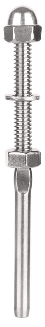 Lag Screw Swage Stud End Fitting Terminal for 1/8" Cable Deck Railing Stainless Steel Type 316 Marine Grade