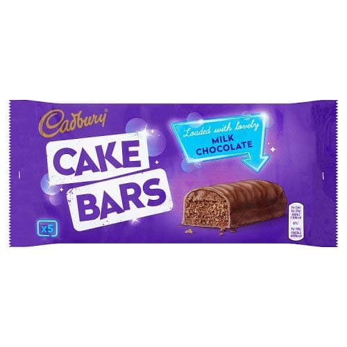 Milk Chocolate Cake Bars 5 Pack 150g