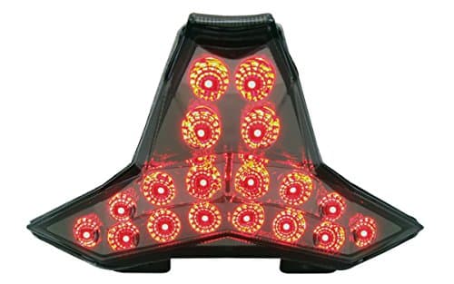 Integrated Sequential LED Tail Lights Smoked Lens for 2018-2024 Kawasaki Ninja 400 Z400