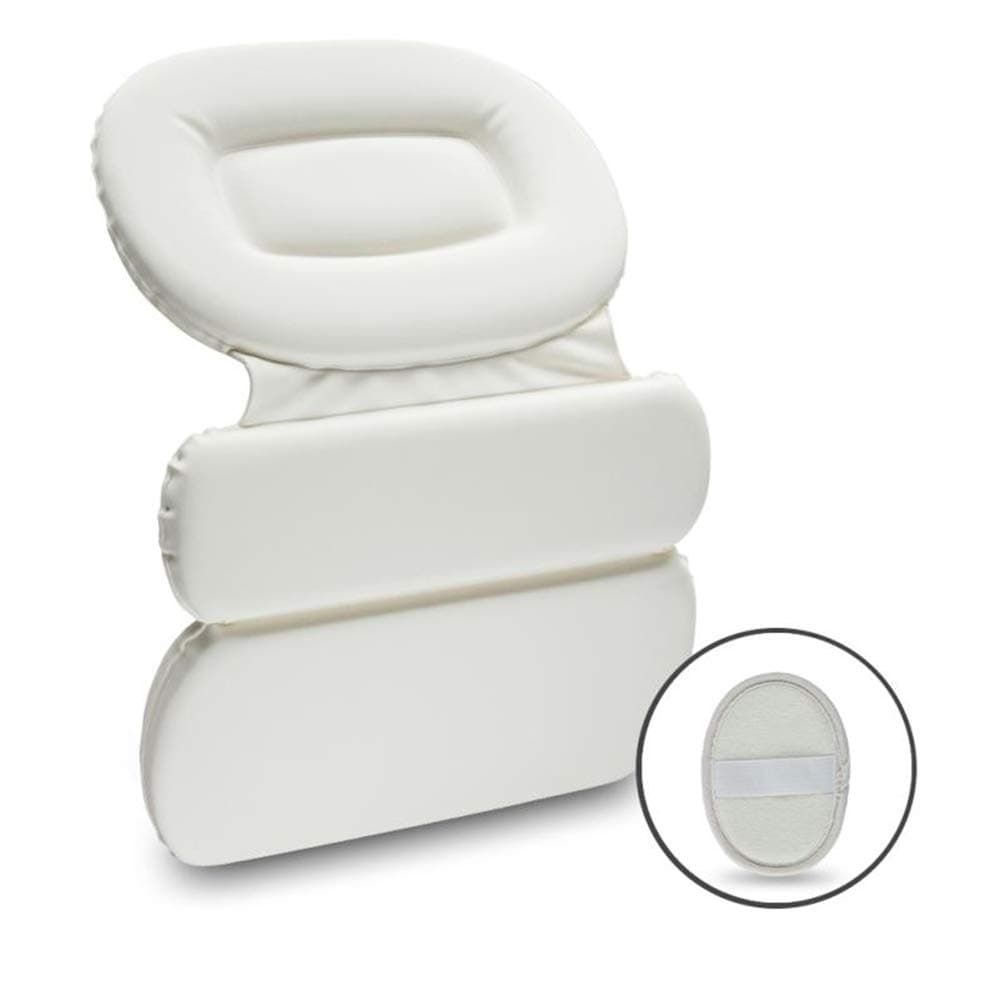 Simath Bath Pillow - Extra Large Soft Cushion for Any Size Tub, Jacuzzi. Nonslip Quick-Drying and Waterproof. Bathtub Spa Pillow for Neck, Shoulder and Head Support(21.9'' x 15'')