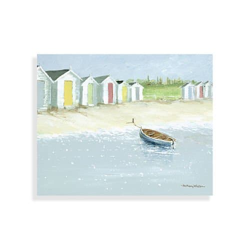On The Beach Front Canvas Print by Anthony Waller