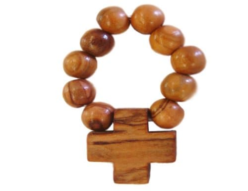 Olive Wood Finger Rosary