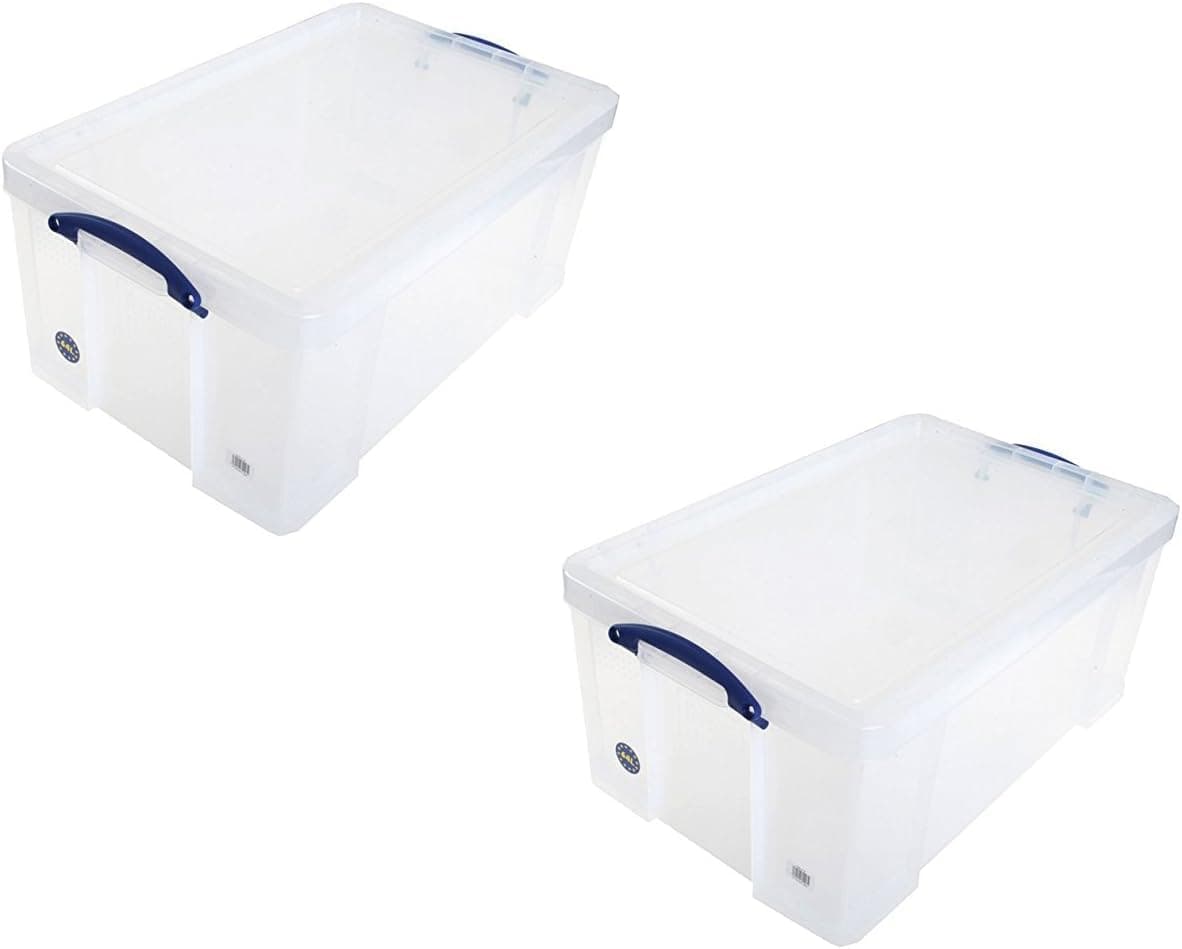 Really Useful 64 Litre Pack 2 Clear