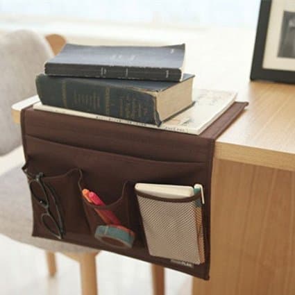 Bedside Storage Organizer/ Beside Caddy / Table cabinet Storage Organizer for tablet Magazine Phone Remotes