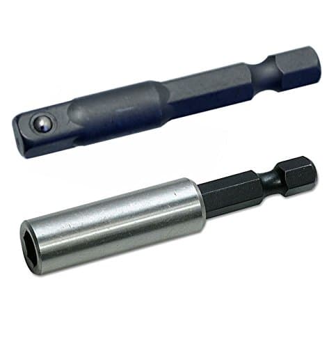 1/4" Hex to 1/4" Drive Socket Adapter with Magnetic Bit Holder