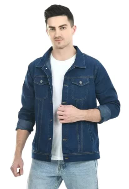 MONTREZFull Sleeve Men Denim Jacket