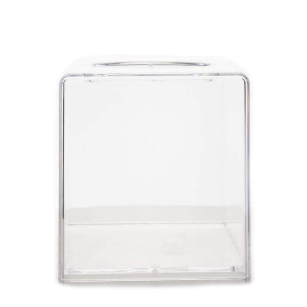 (Square) - Transparent Clear Acrylic Tissue Box Cover (Square)
