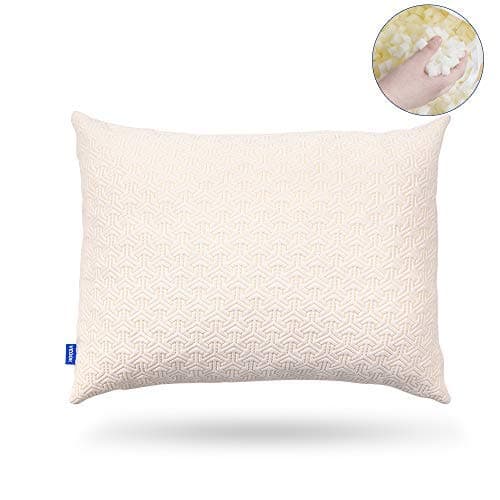 Veook Shredded Memory Foam Adjustable Pillows for Sleeping,Hypoallergenic Support | Side and Back Sleeper Use | All Night Cool,Relaxing Comfort (Standard)