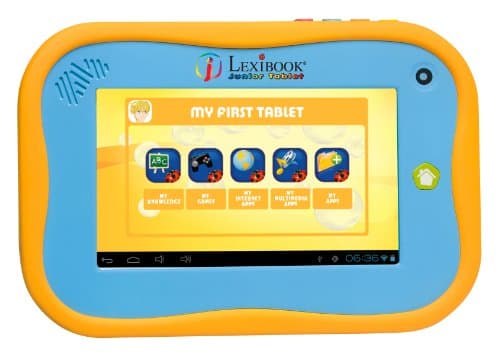 Lexibook Junior Tablet, Capacitive Touch screen, 26.000 Apps with Lexibook Market, Direct link with Spotify, interactive learning content, Blue, MFC270EN_09