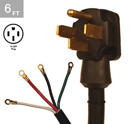 TES 6 Ft. 6/2-8/2 50 Amp 4 Wire Range Cord Kit