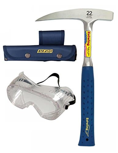 Estwing Pointed-Tip Rock Hammer Set (22 oz Nylon Handle)