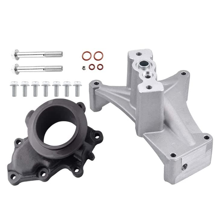 Update EBPV Compatible with 1999.5-2003 Ford 7.3L Powerstroke Diesel Turbo Pedestal + Bolts & Exhaust Housing