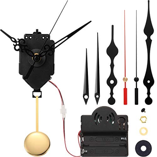 Quartz Pendulum Trigger Clock Movement Chime Melody Mechanism Clock Kit with 3 Pairs of Hands