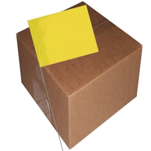 Marking/Survey Flags, 4" x 5" w/21" Wire, Several Colors, Yellow - 1000 case