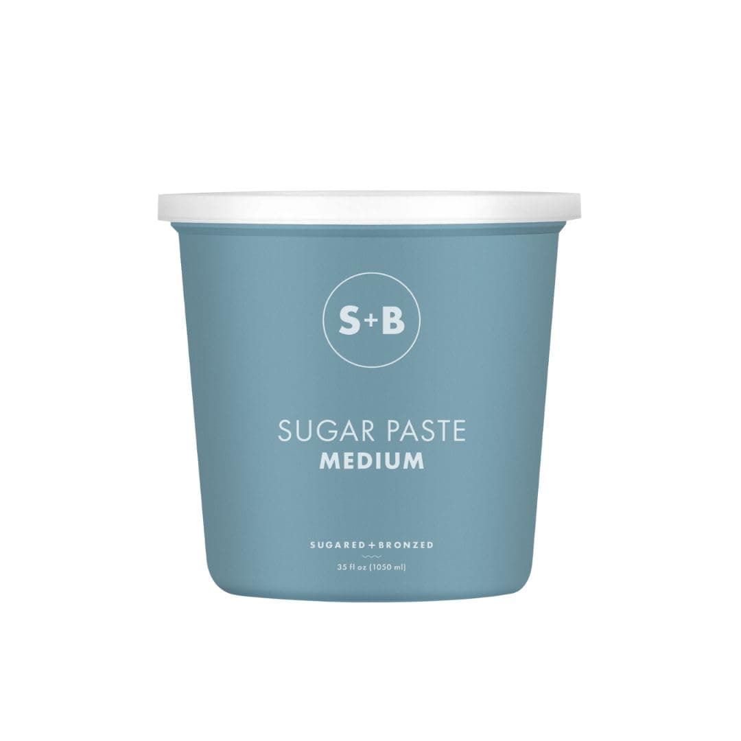 SUGARED + BRONZED Sugar Paste, Medium Consistency, Sugar Wax for Body Hair Removal on Soft or Fine Hair, Natural Sugar Waxing Paste, Suitable for All Skin Types, Vegan, Cruelty Free, 35 Fl Oz
