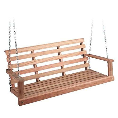 Beecham Swing Co. Flatbottom Oak Porch Swing