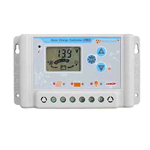 ZHC Solar Charge Controller 20A/30A 48V for Lithium Battery with USB, LCD (30A, 36V / 48V /60V)