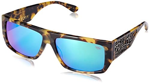 Black Flys Sci Fly 4 Blue Lens Wrap Sunglasses