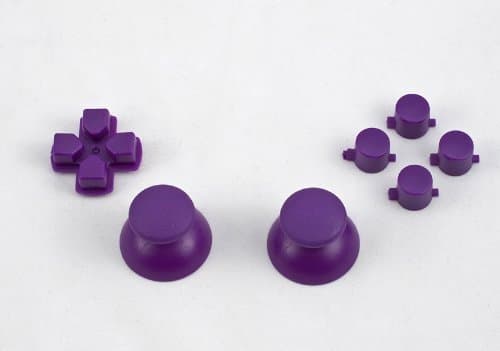 Purple buttons, D-pad, Thumbstick set for Playstation 3 controller (Square, Triangle, X, Circle) Custom mod (PS3)