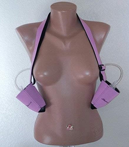 S P + 2 Shower Pockets© Surgery Drain Bulb System. Two Pockets to Hold 2 Drain Bulbs, Suggested for a Single Mastectomyey