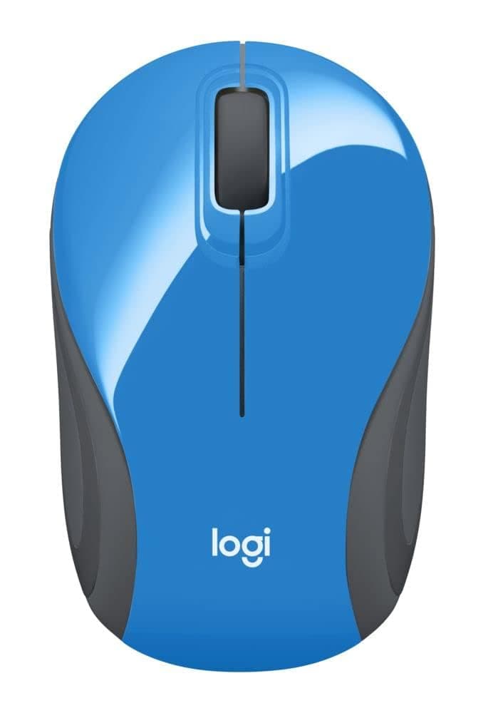 Logitech M187 Wireless RF Optical Mouse 1000DPI Optical Ambidextrous Ambidextrous – Mouse (Blue, White, RF Wireless, 1000 dpi, 51.9 G, Blue/Orange/White)