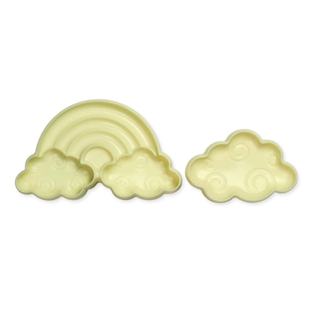 1102EP025 Pop It − Rainbow Shaped Mold for Cake Decorating, Plastic, White