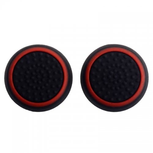 Hytech Plus High Quality Black and Red Thumb Grip (For PS5, PS4, Xbox Series X/S, Xbox One)