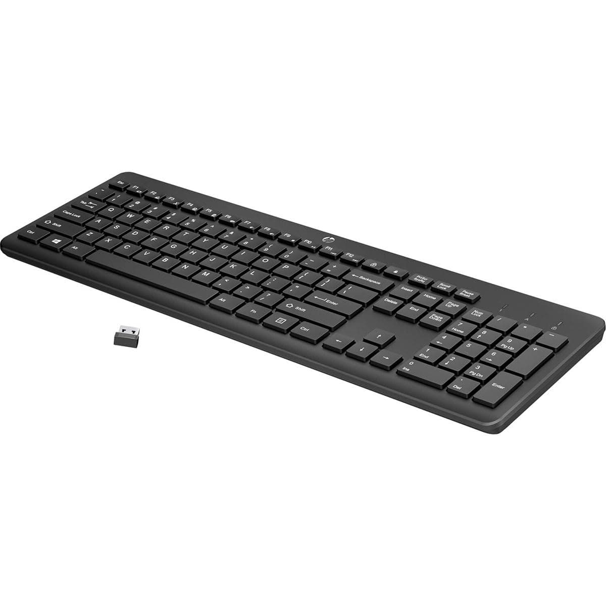 HP 230 Wireless Keyboard - 2.4GHz Bluetooth Connection - Low-Profile, Quiet Design - Windows & Mac OS - Laptop, PC Compatible - Shortcut Keys & Number Pad - Long Battery Life (3L1E7AA#ABA)