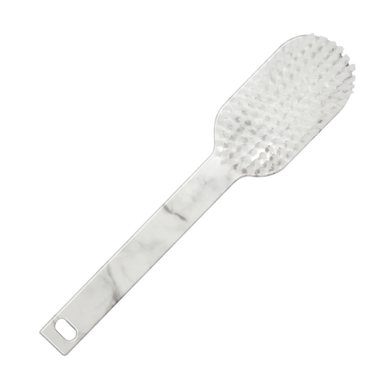 Meridiana Marble Effect Coloured Plastic Long Handled Bath Brush