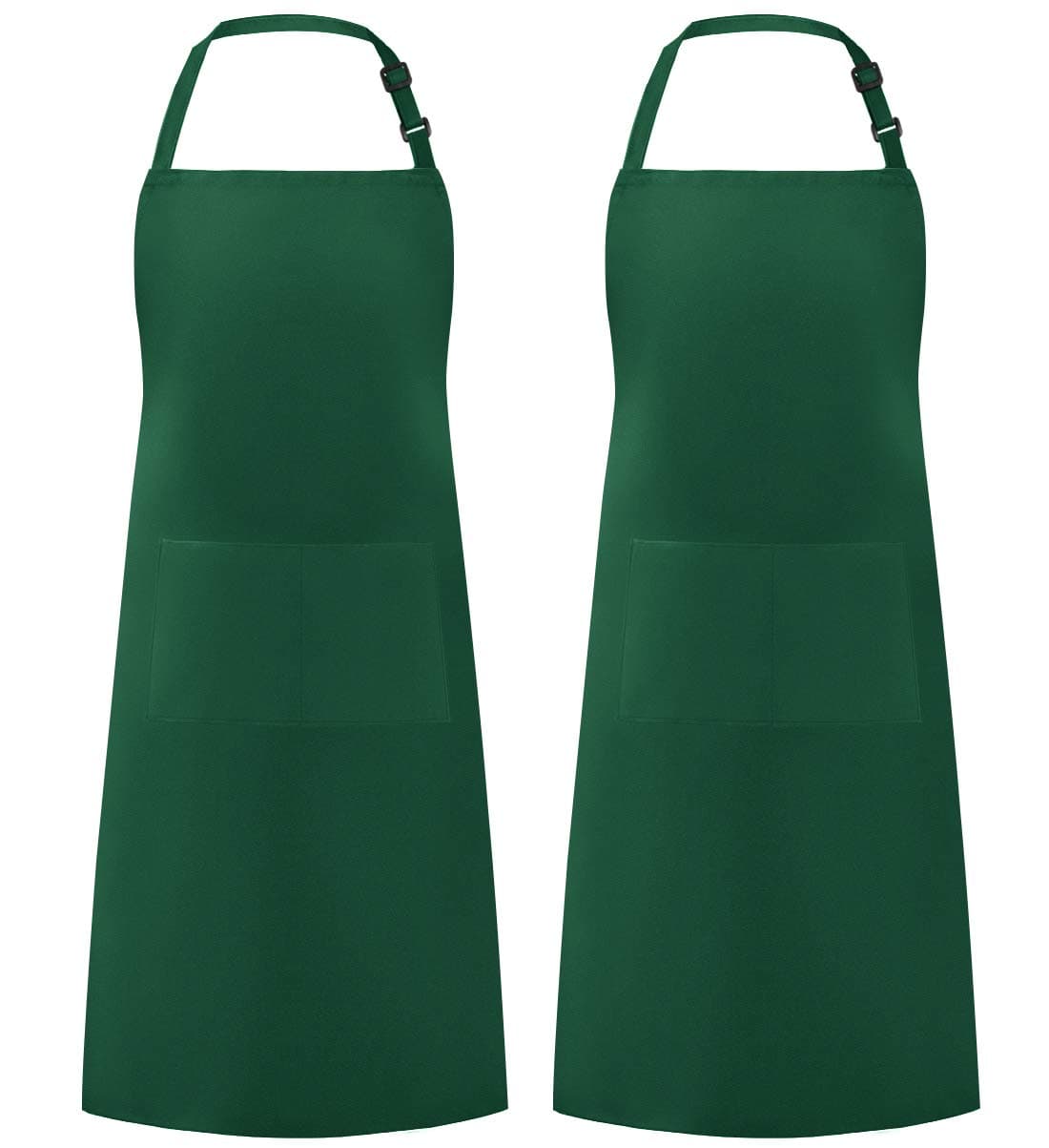 Syntus Adjustable Bib Apron with 2 Pockets Cooking Kitchen Aprons for Women Men Chef