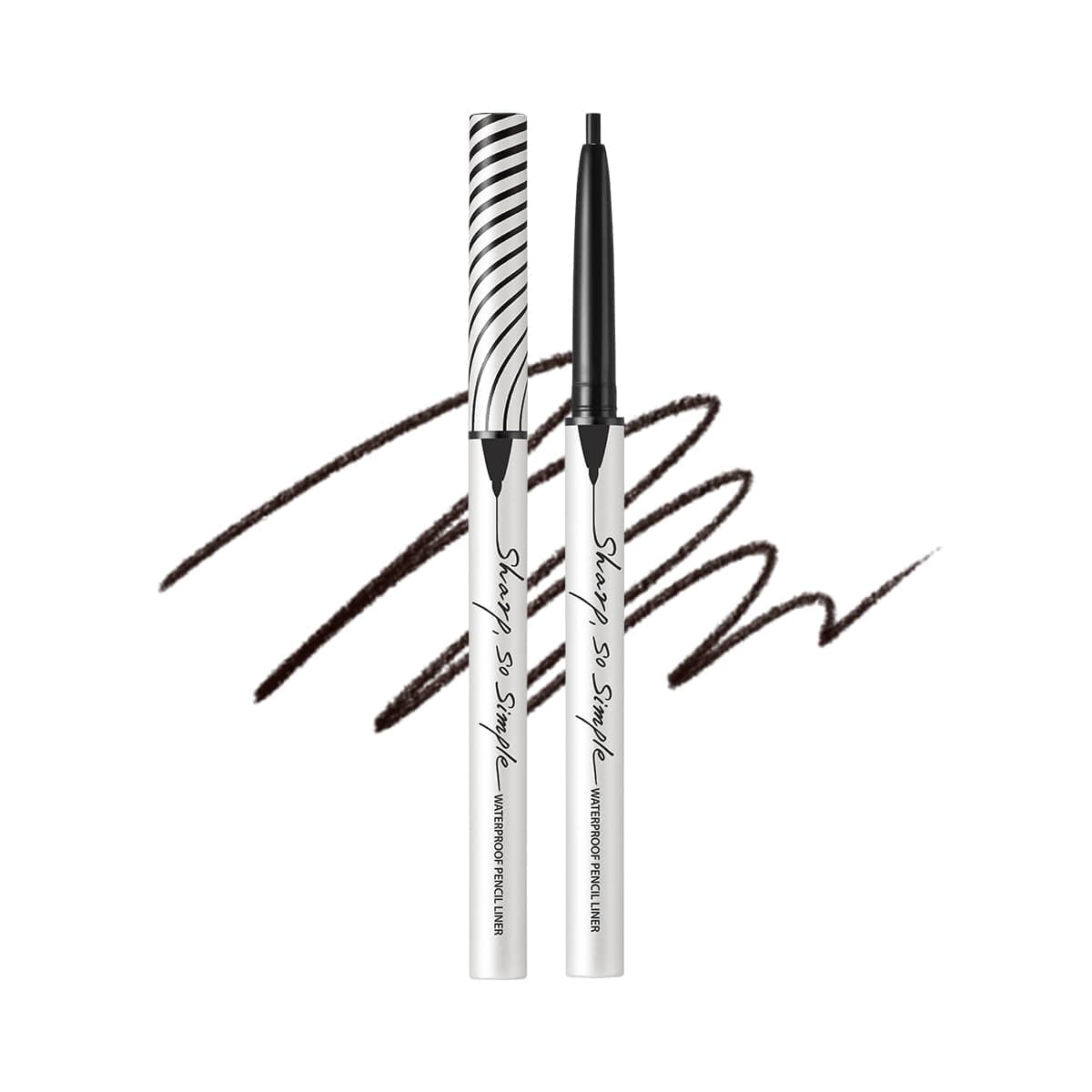 Clio Sharp So Simple 2mm Pencil Eyeliner - Soft Touch, Long Lasting, Smudge Free, Waterproof - 001 Black