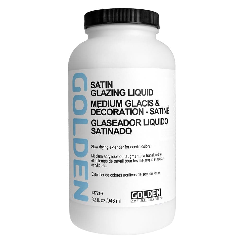 Acrylic Medium, Glazing Liquid, 32 Oz, Satin