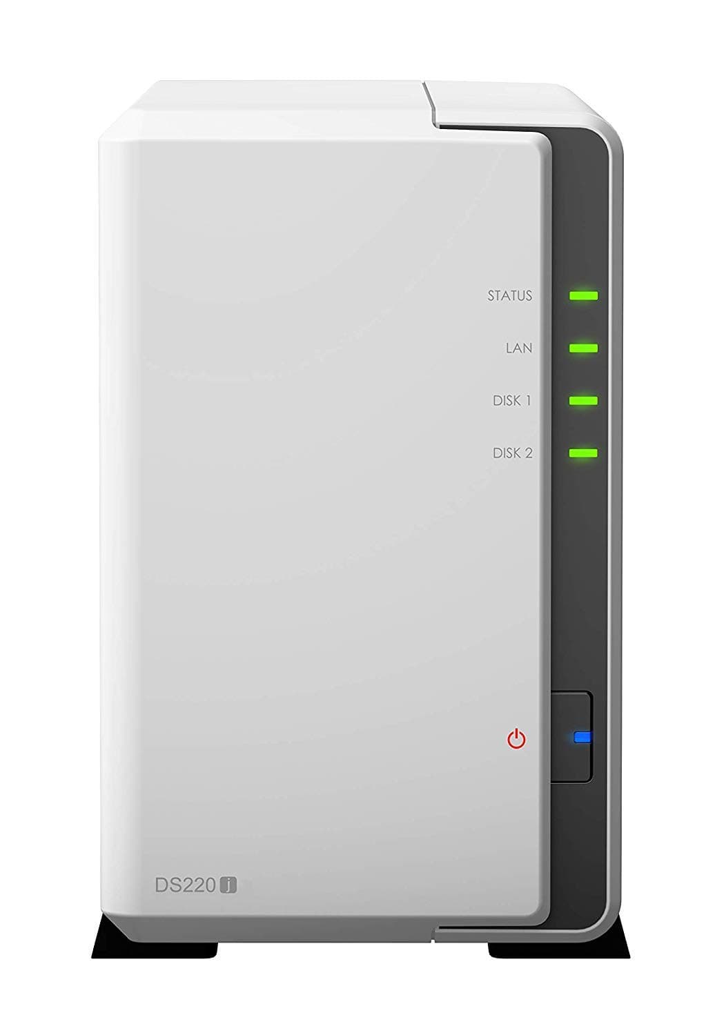 Synology DS220j 6TB 2 Bay Desktop NAS Solution | Installed with 2 x 3TB Western Digital Red Drives