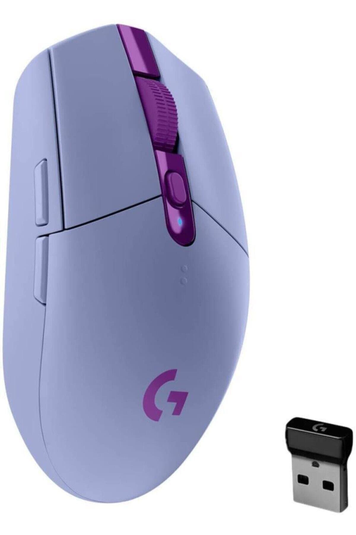 Logitech G305 Lightspeed Wireless Gaming Mouse, HERO Sensor, 12,000 DPI, Lightweight, 6 Programmable Buttons, 250h Battery Life, On-Board Memory, Compatible with PC/Mac - Lilac (German Packaging)