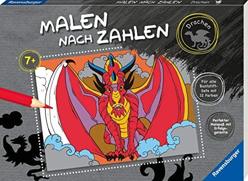 Malen nach Zahlen: Drachen