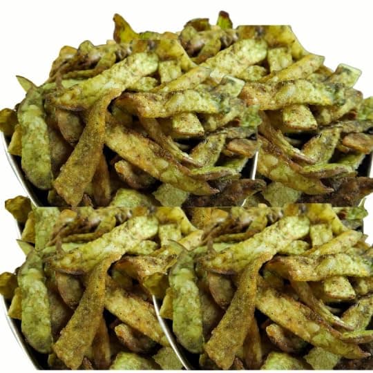 Lazy Shoppy® Pudina Chips | Refreshing Mint-Flavored Crispy Chips | Perfect Tea-Time & Evening Snack | Light, Crunchy & Flavorful | No Artificial Preservatives (250 Grams)