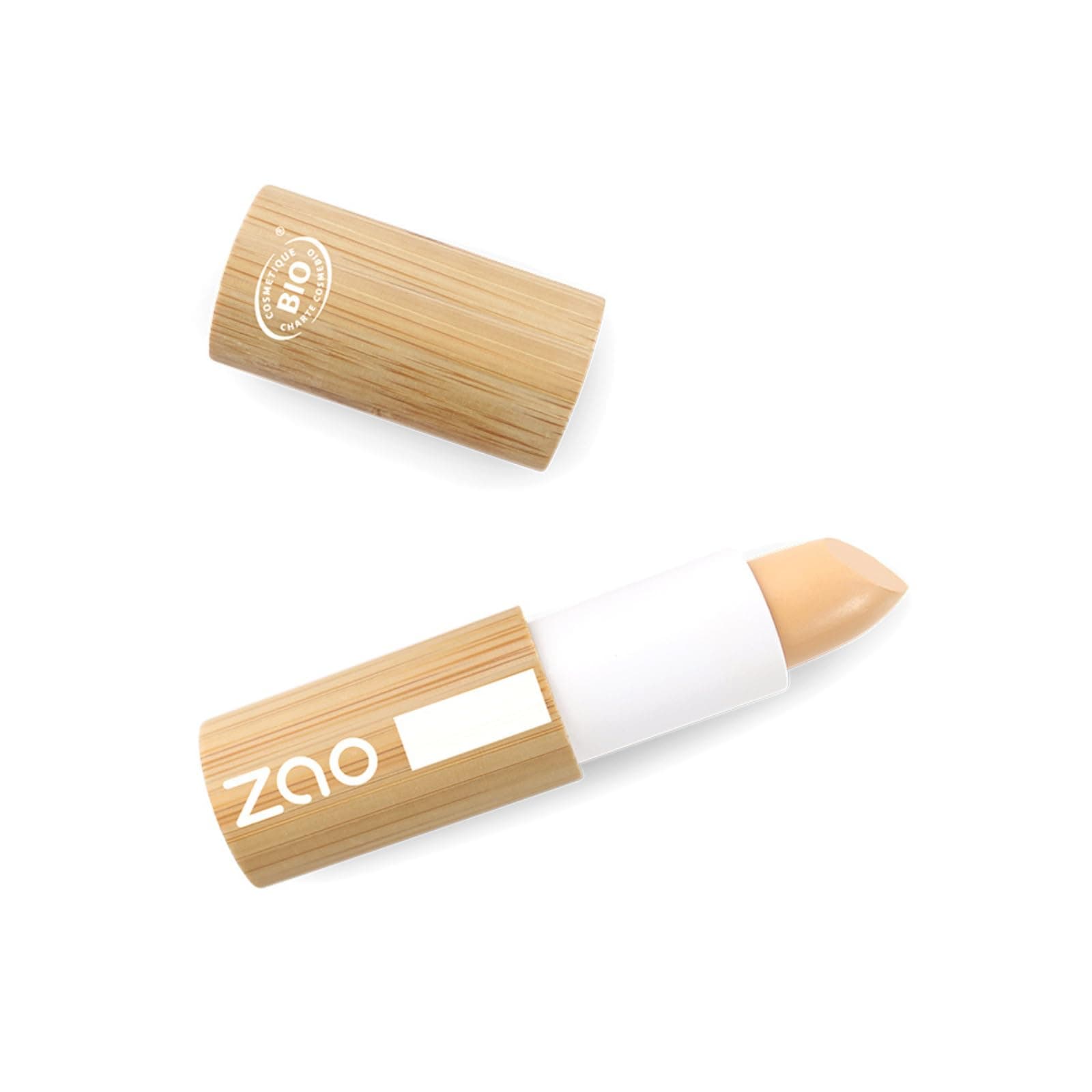 Zao Concelear Color Cream Contour Stick Full Coverage for Dark Circles, Under Eye, Fine Lines, Long Lasting, Corrects, Covers, Highlights, Moisturizes Face Makeup Organic Carnauba 3.5g (491)