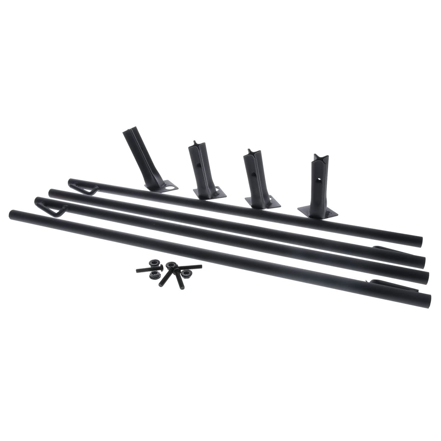 BOSS Buck Durable Stable Versatile Leg Stake Kit for Game Feeder | 4 Adjustable Feet Adapters Included | Fits Round and Square Legged Feeders