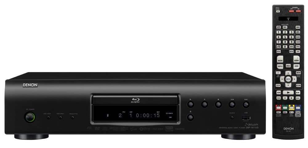 Denon DBP-1611UD Universal Blu-Ray/DVD/CD Player, Black