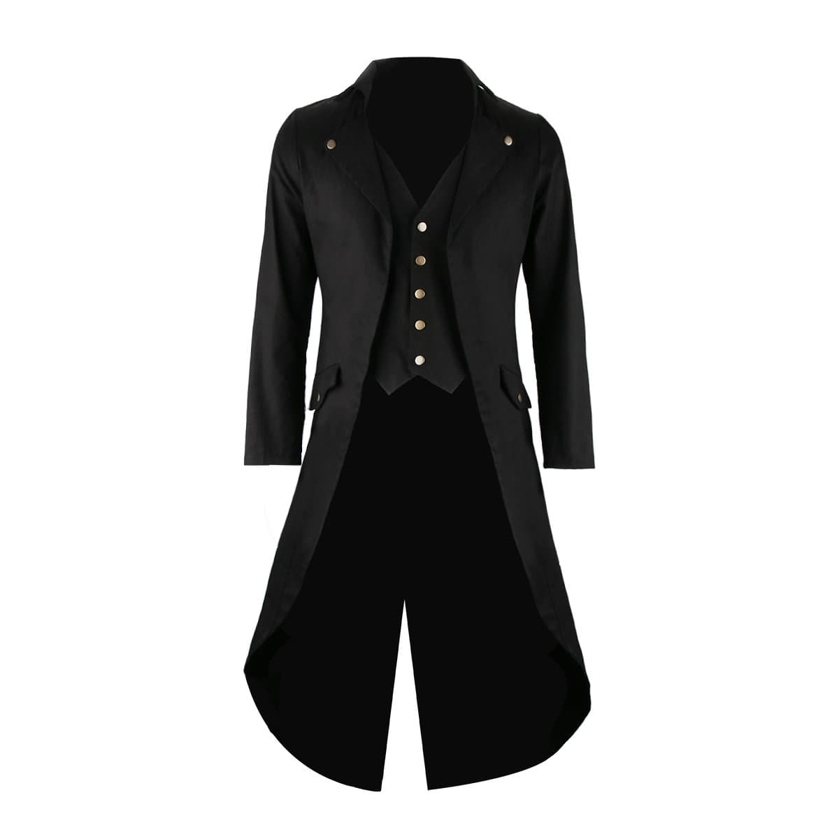 mens Mens Black Tailcoat Jacket