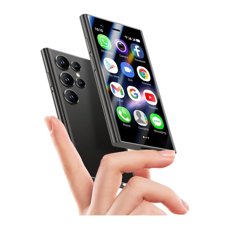 SOYES S24 Pro Max 4G Mini Smartphone - Compact and Powerful with Android 9.0 2GB RAM 16GB ROM 2500mAh Face ID 3.0 Inch Small Mobile Phone (Black, 16, GB, GB, 2)