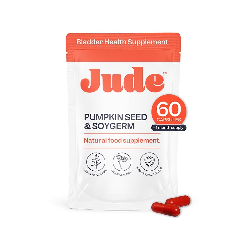 Jude Bladder Control Supplements for Women | Overactive Bladder Support Pills to Reduce Leakage and Incontinence | Go Less for Frequent Urination | 60 Count (1 Month Supply)