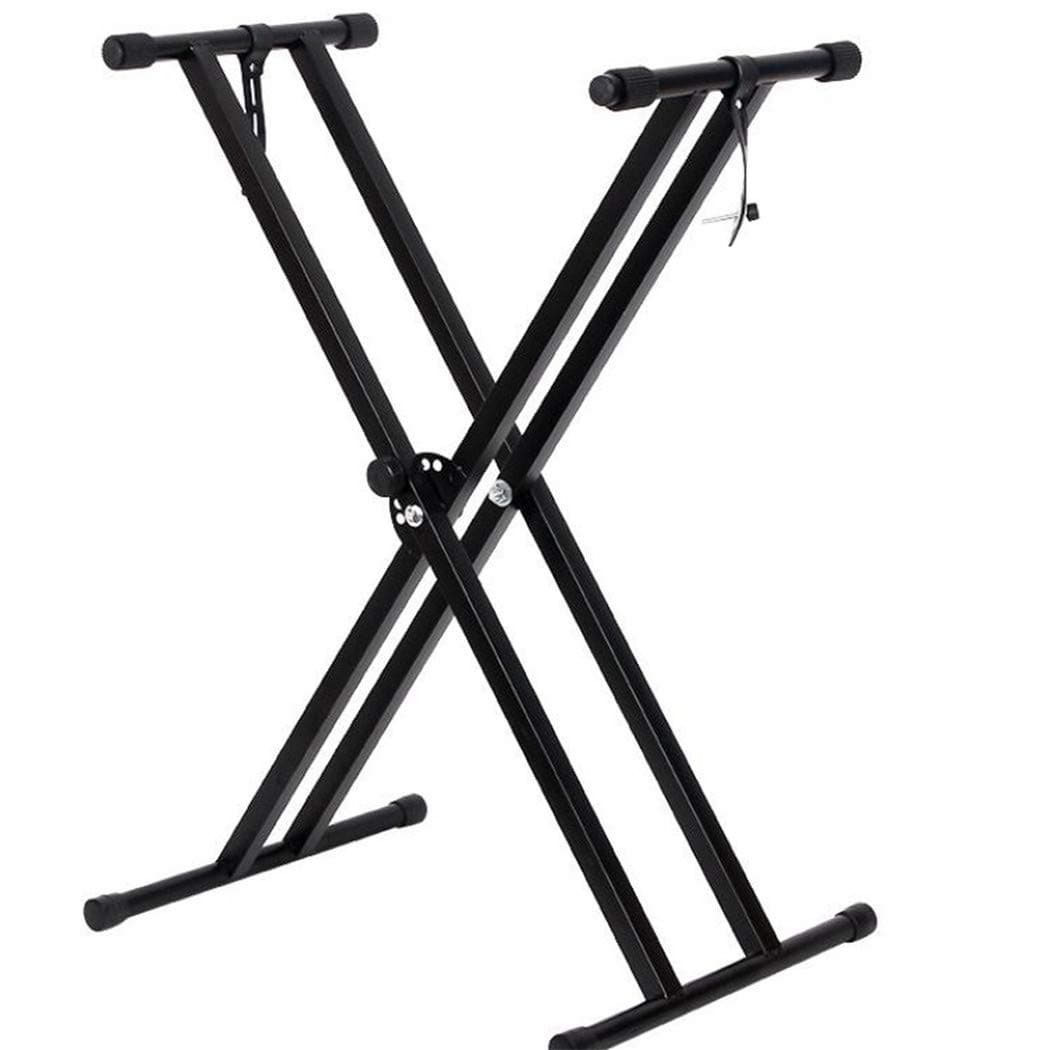 Mutiwill Keyboard Stand Double Braced Electronic Piano X Frame Electronic Piano Keyboard Stand Adjustable For 54/61/76/88-key Keyboard and Digital Pianos