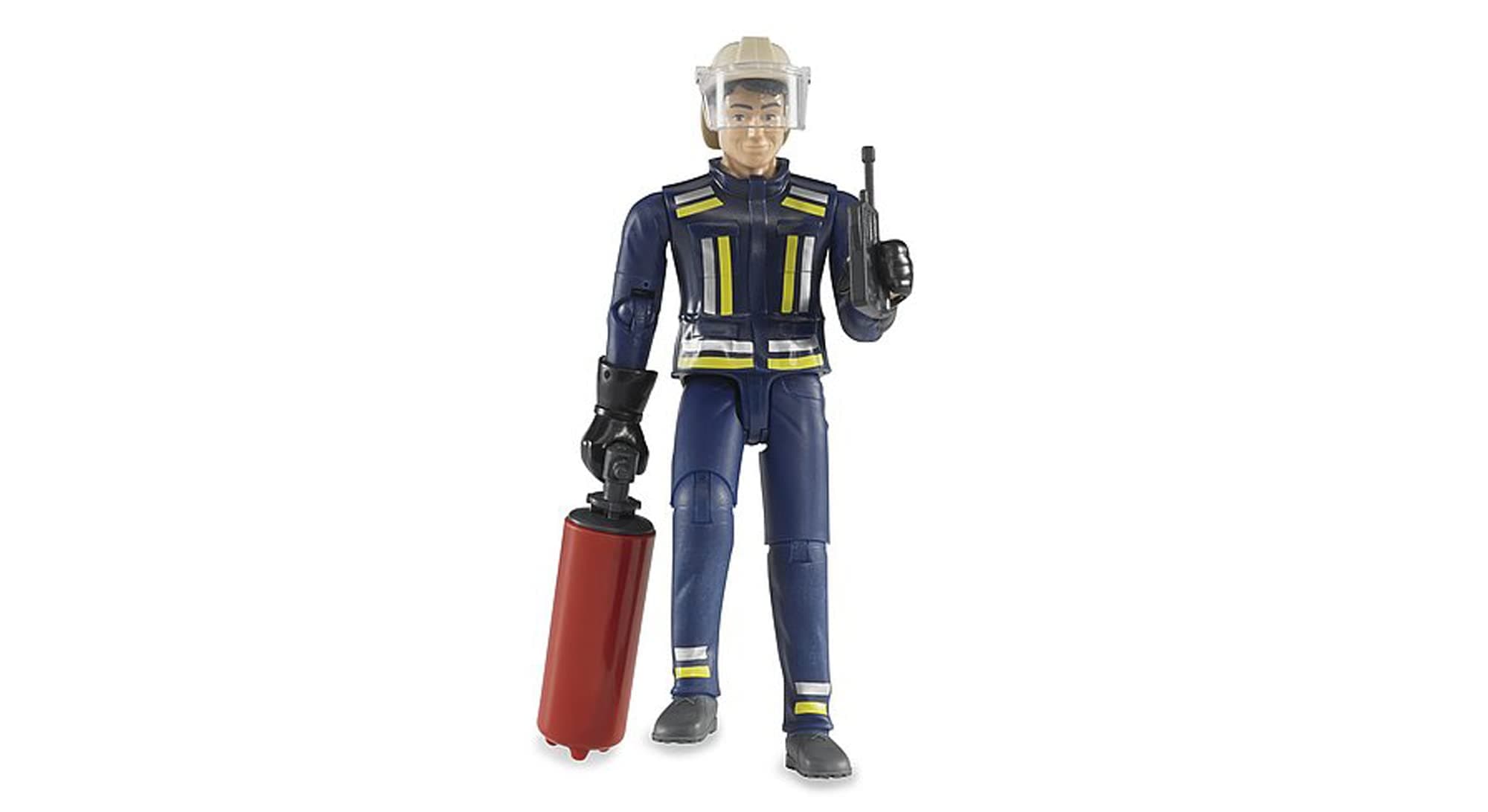 Bruder Fire Fighter Figure with Extinguisher