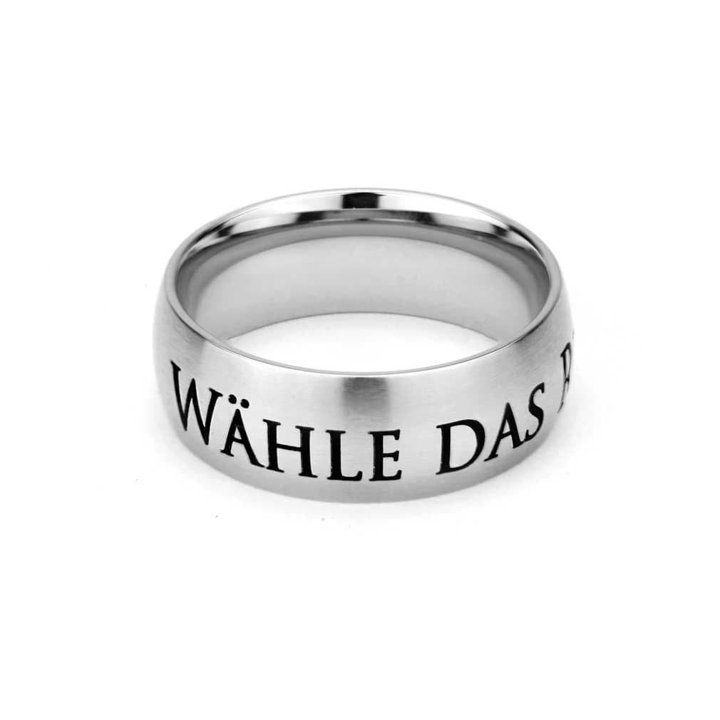 LDS CTR Ring - German Choose The Right Ring - Wide Band