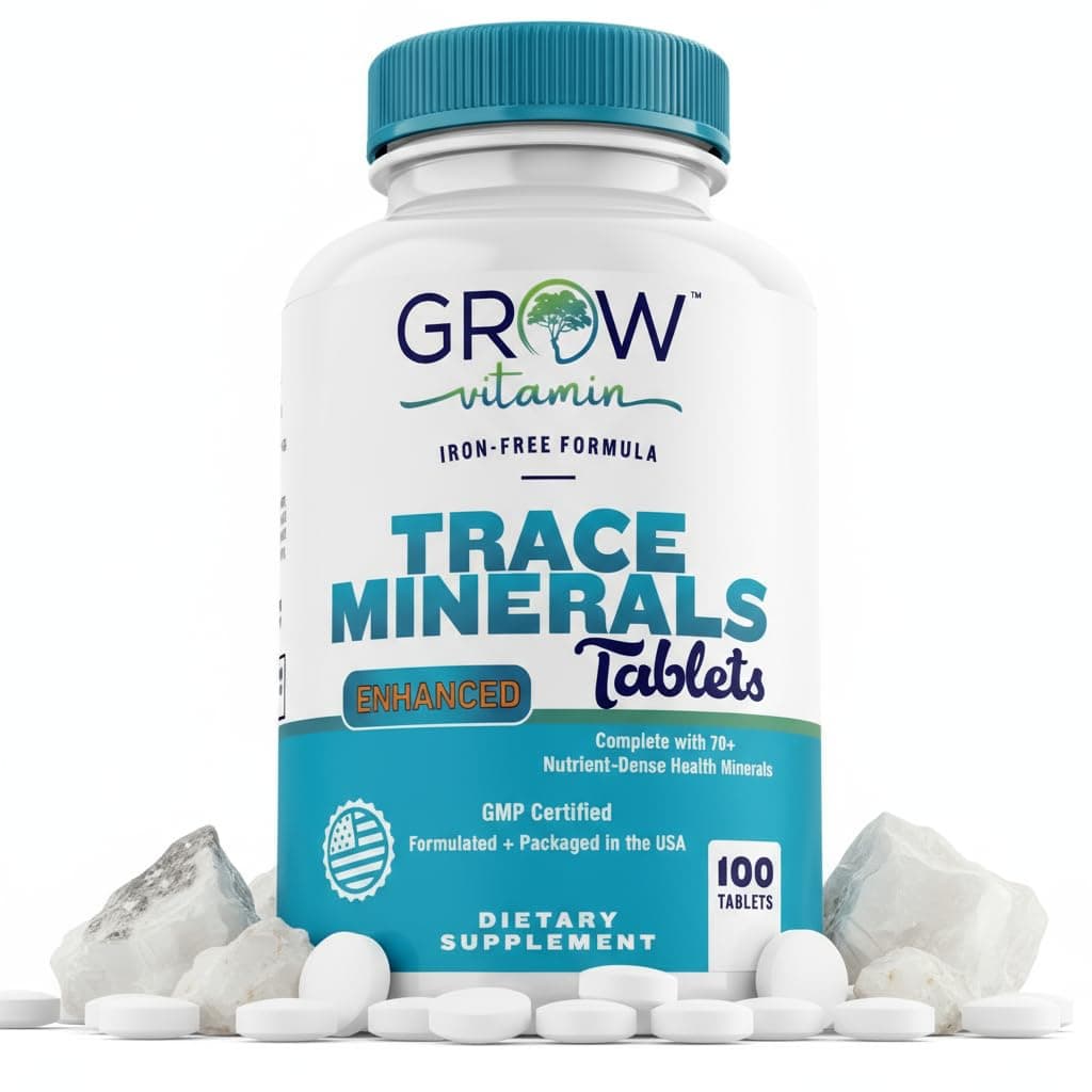 Trace Minerals Enhanced Complex - Complete with 70+ Nutrient-Dense Health Mineral - 100% Natural Ingredients - 100 Tablets