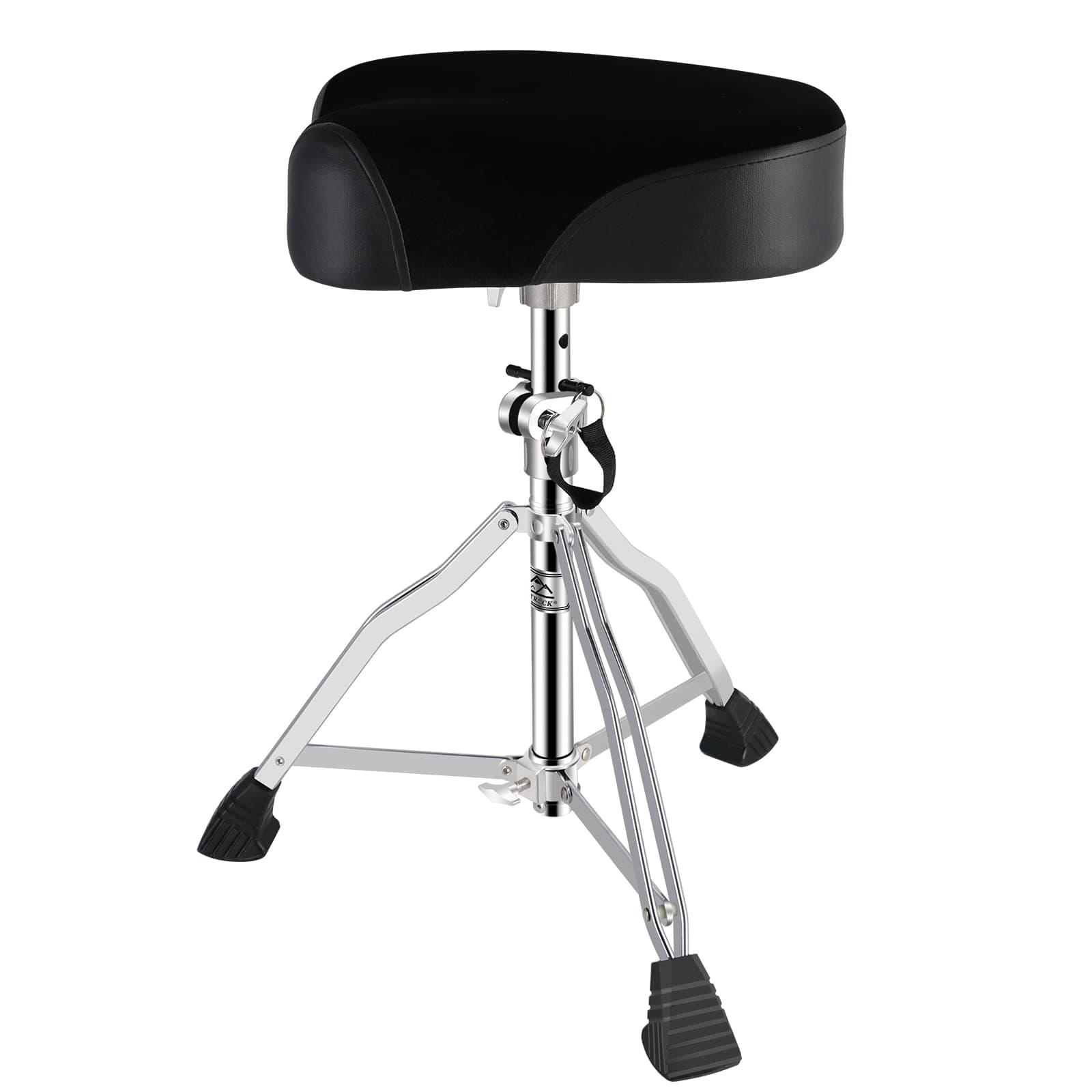 Drum Throne Drum Seat Height Adjustable,Padded Drum Stools Motorcycle Style Drum Chair with Anti-Slip Feet for Drummers,Adult