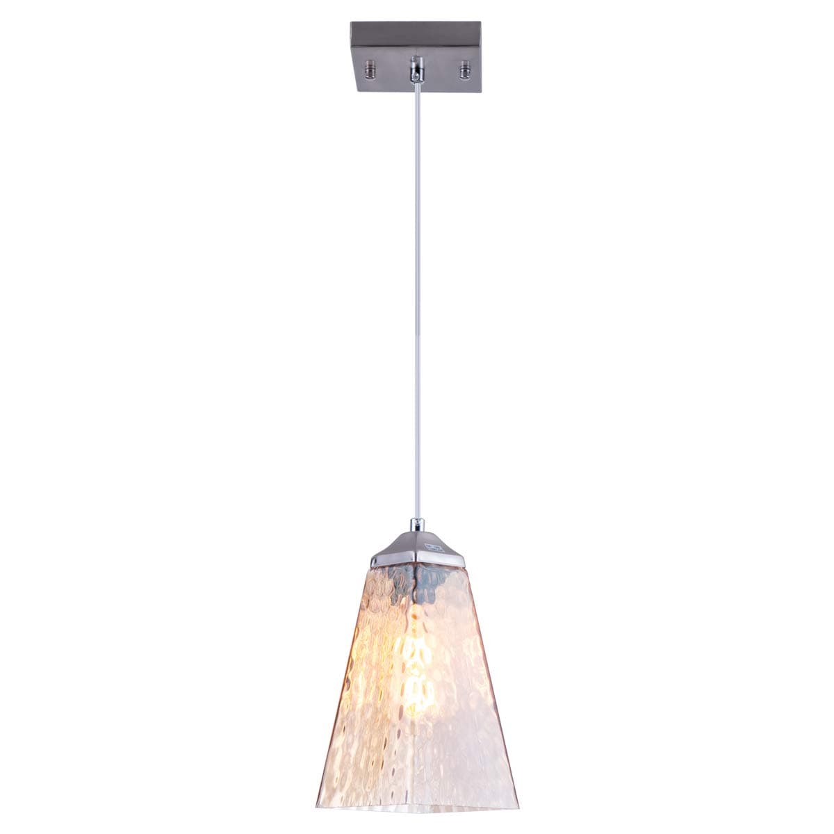 Amber Glass Pendant Light